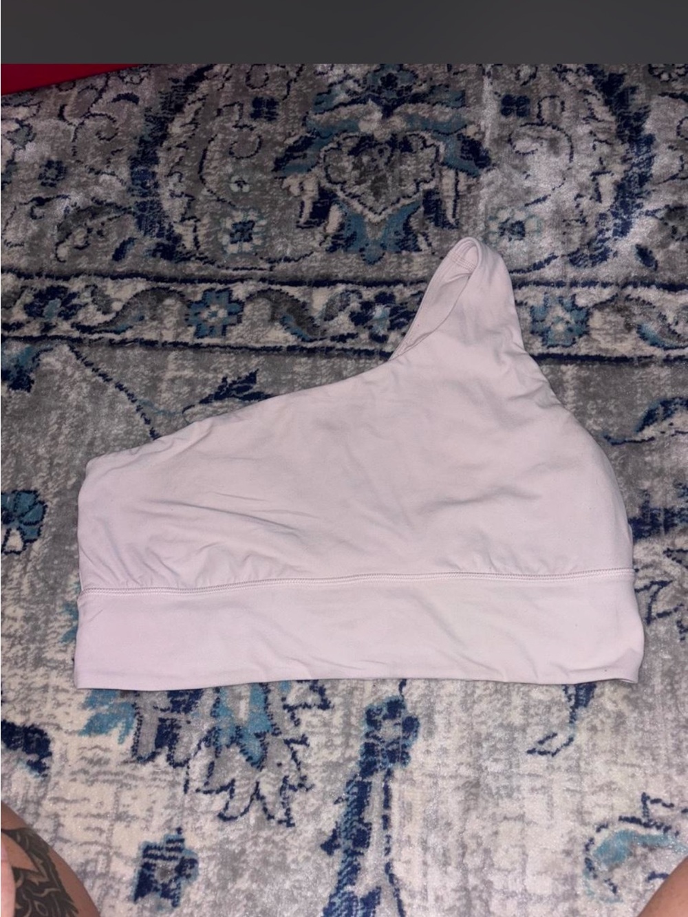 lululemon athletica One-Shoulder Sports Bra in Light Pink